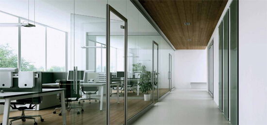 Aluminum Windows in offices