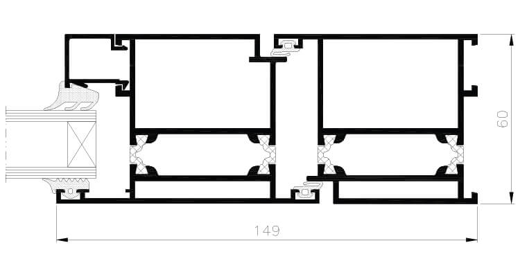 MB 60 HI Window line drawing 2