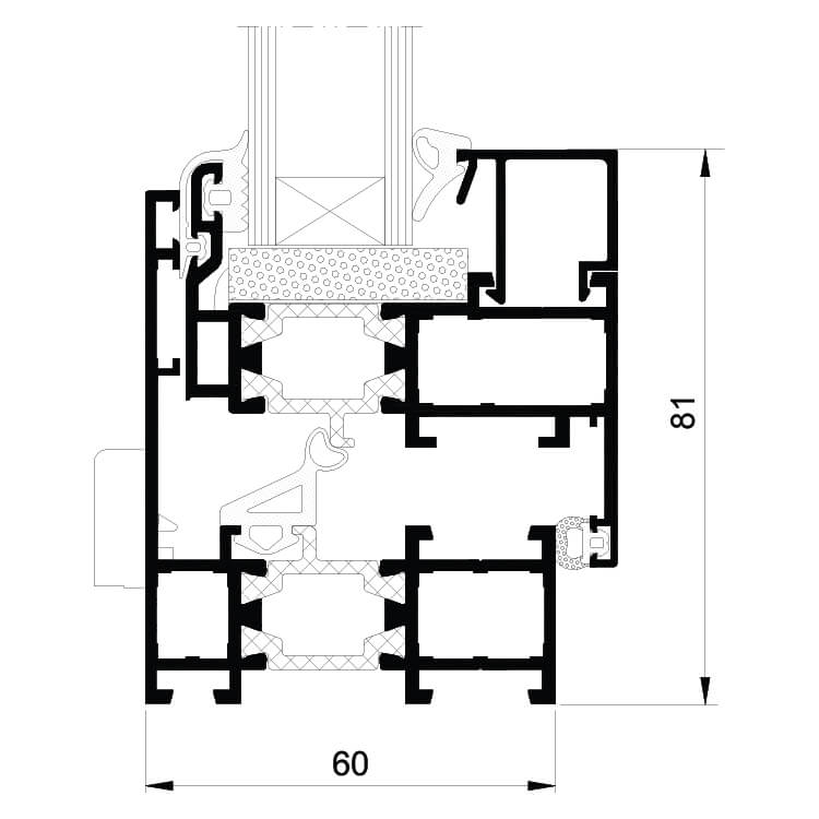 MB 60 US Window line drawing
