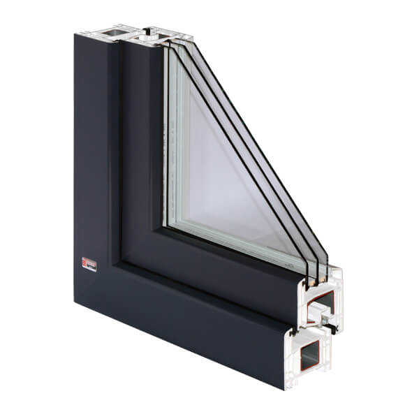 trend Standard Sash PVC window cutaway photo