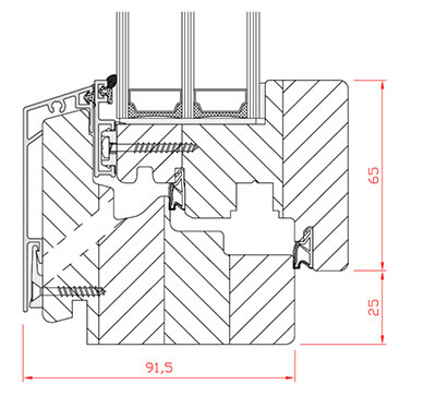 Synergic Timer Aluminum window drawing
