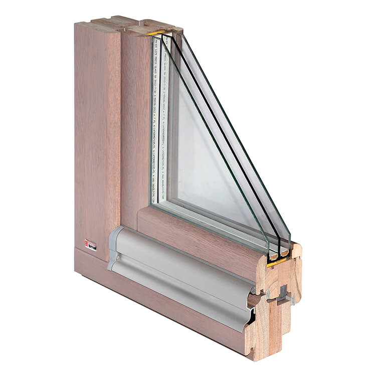 Softline Timber window cutaway